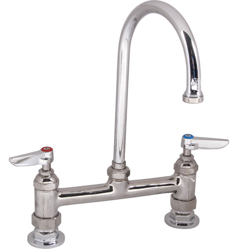 (image for) T&S Brass 320 FAUCET,8"DECK , GSNK,LEADFREE